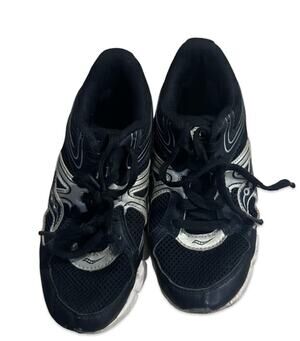 Saucony Kids Running Shoes Size 3M Black Gray